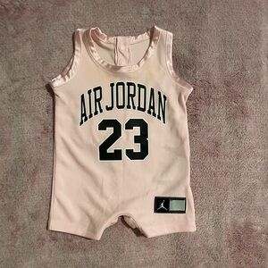 EUC Air Jordan Pink Baby Romper